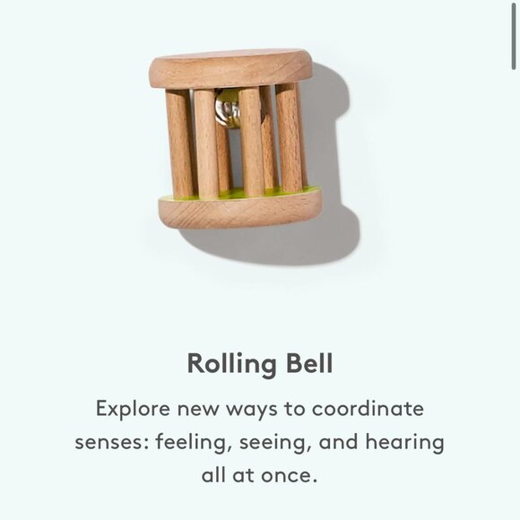 Lovevery Wooden Rolling Bell from The Charmer play kit 3-4 months - Picture 5 of 5